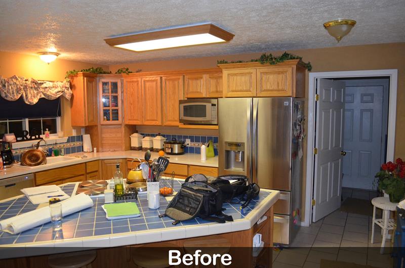 a kitchen remodel before