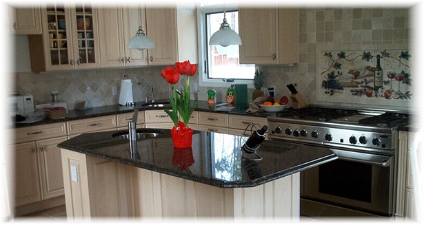 kitchen with new cabinets and counter tops2